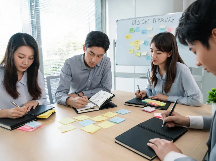 Workshops using notebooks and writing tools